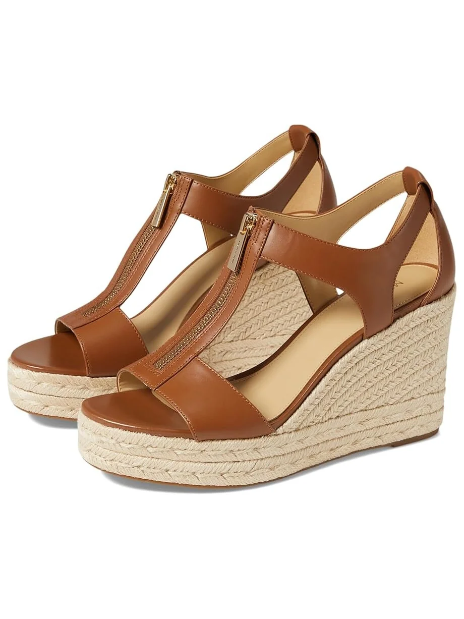 Туфли MICHAEL Michael Kors Berkley Mid Wedge — изображение 1 из 4, коричневый