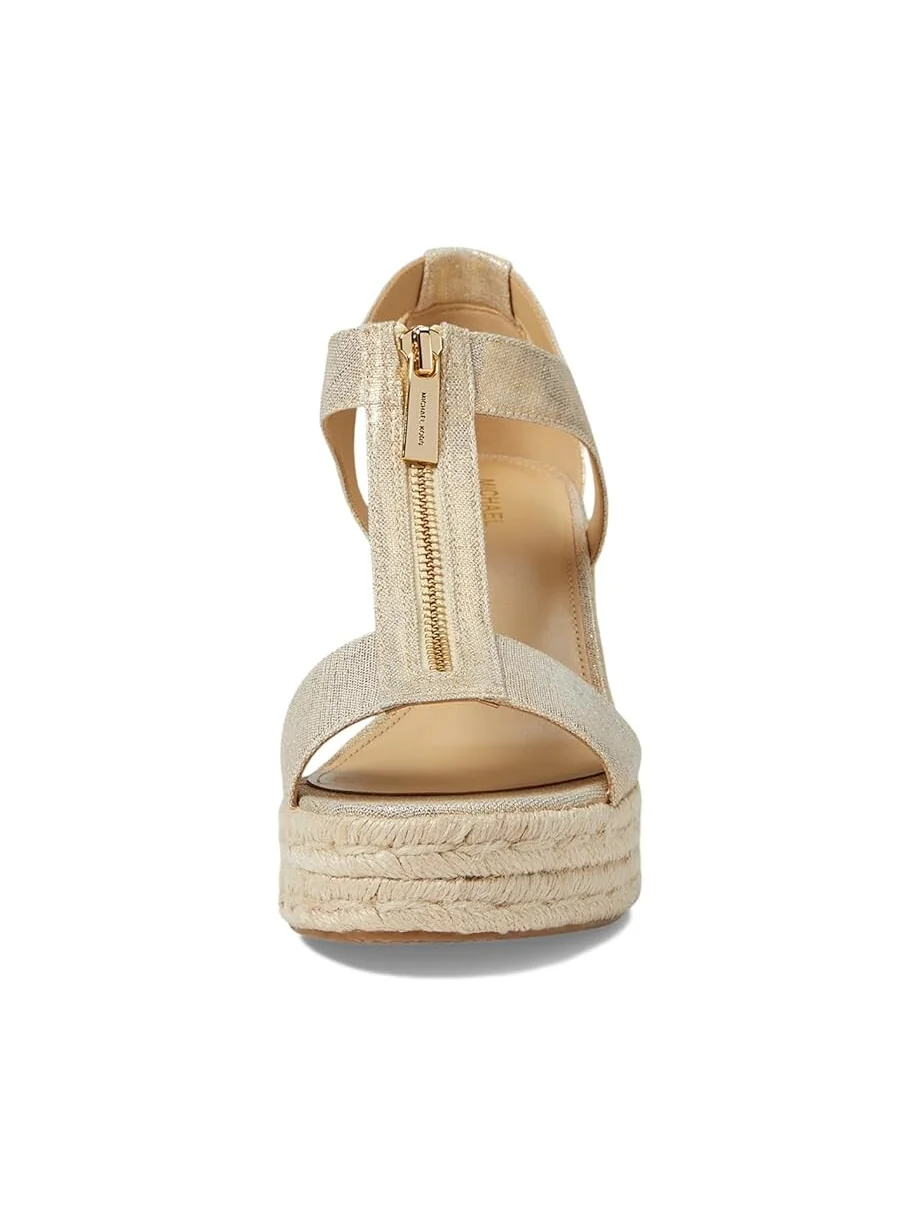 Туфли MICHAEL Michael Kors Berkley Mid Wedge — изображение 2 из 4, бледный золотистый