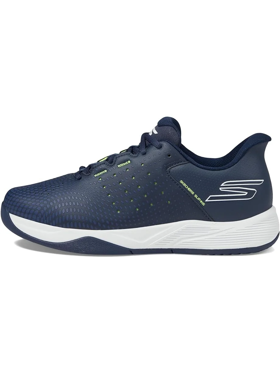 Кроссовки SKECHERS Skechers Pickleball Slip-ins Relaxed Fit: Viper Court Reload — изображение 4 из 4, темно-синий/желтый