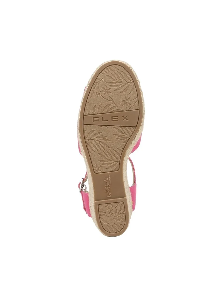 Сандалии LifeStride Tess Wedge Espadrille — изображение 3 из 4, розовый