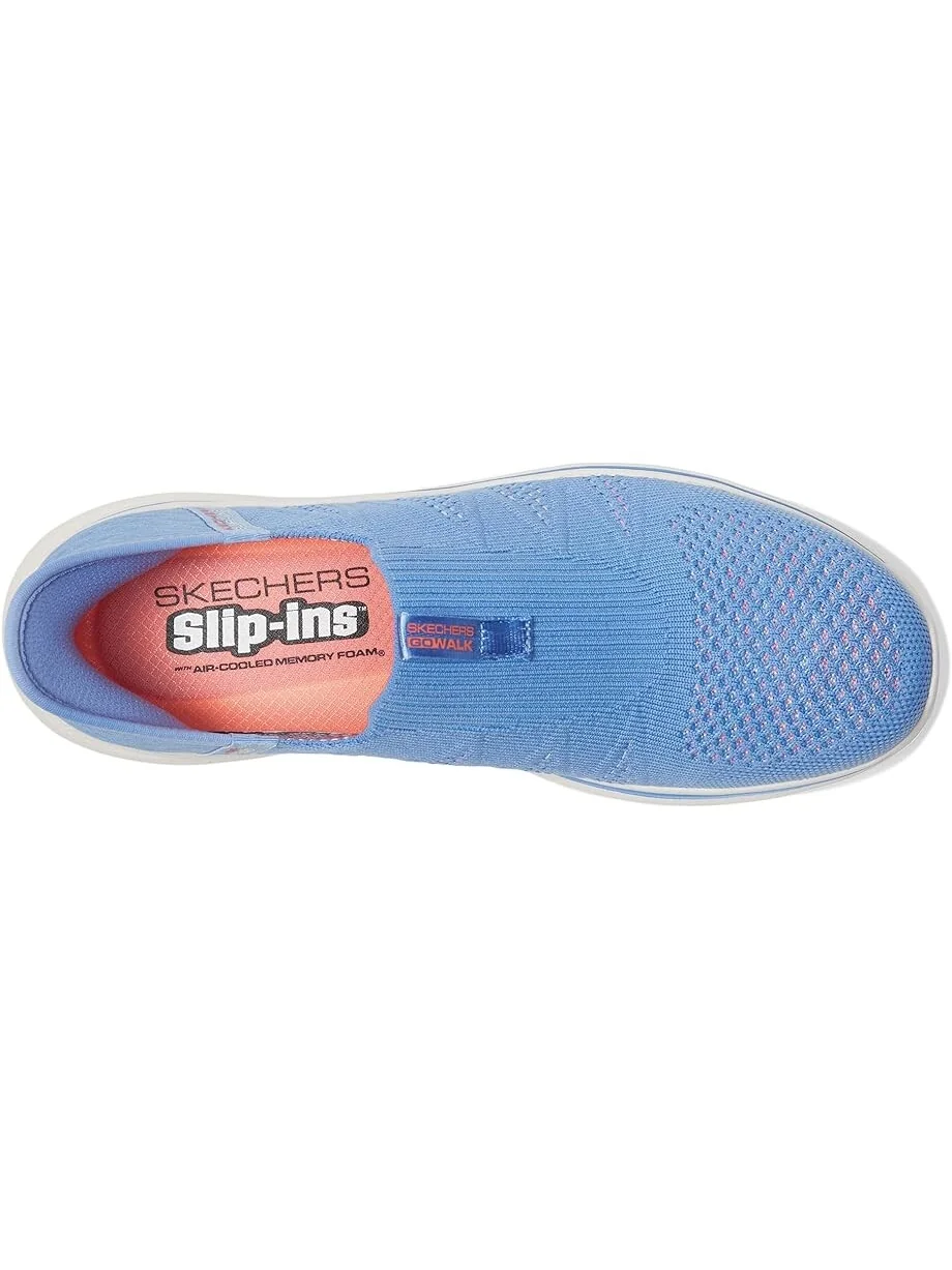 Кроссовки SKECHERS Performance Go Walk 7 City Lights Hands Free Slip-Ins — изображение 2 из 4, фиолетовый/розовый