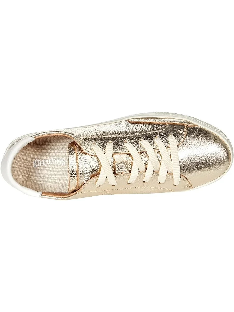 Кроссовки Soludos Ibiza Sneaker — изображение 2 из 4, серебристый