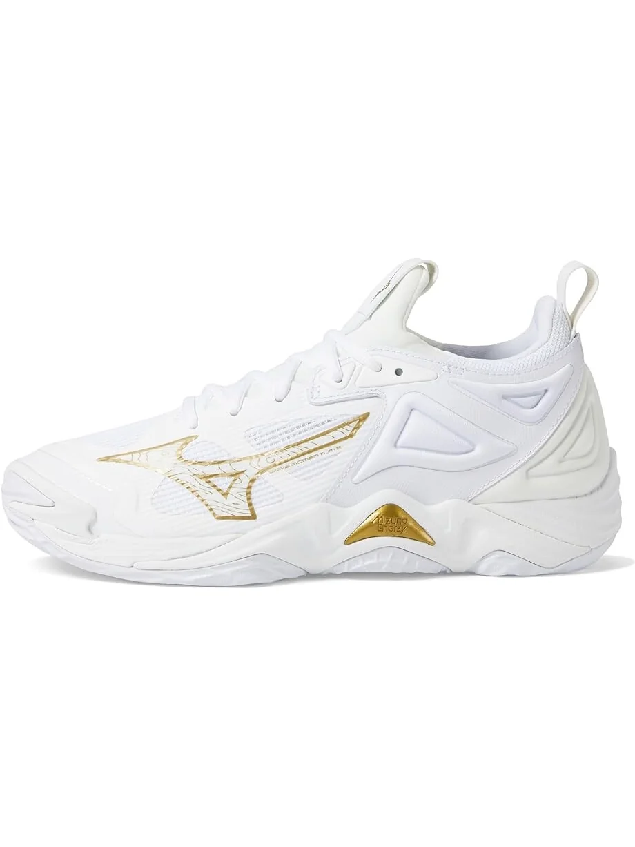 Кроссовки Mizuno Wave Momentum 3 — изображение 4 из 4, белый/золотистый