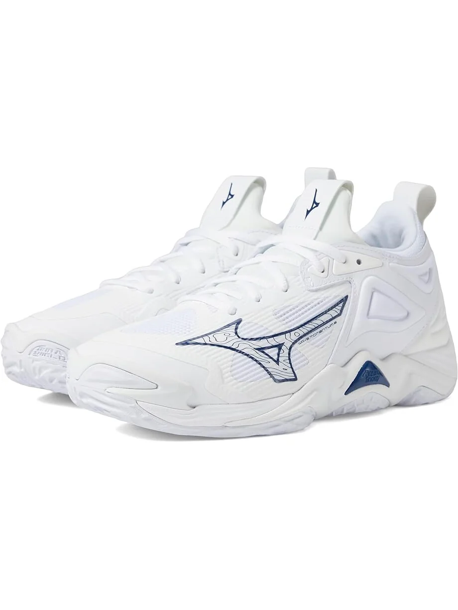 Кроссовки Mizuno Wave Momentum 3 — изображение 1 из 4, белый/темно-синий