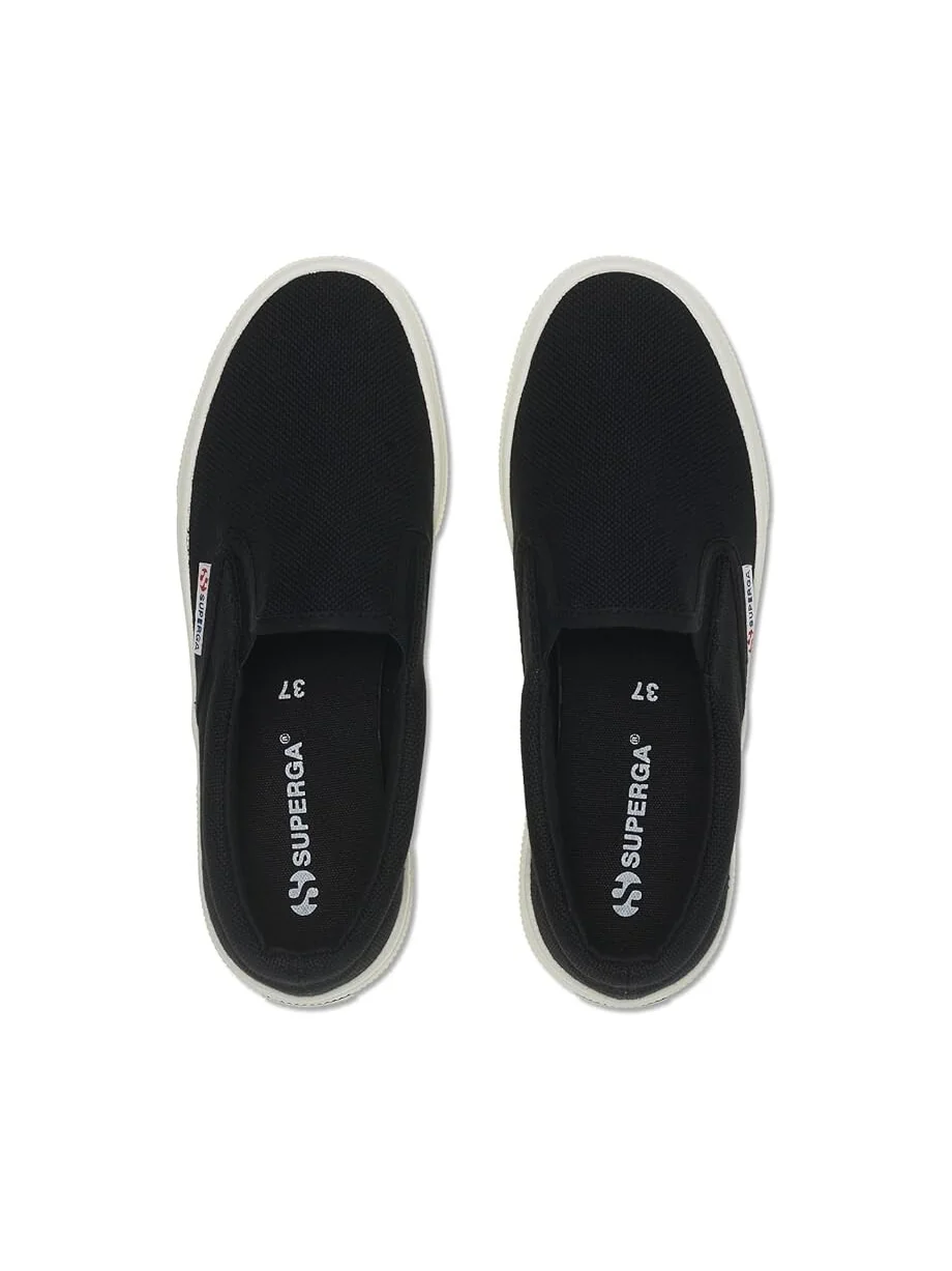 Кроссовки Superga 2740 Platform Slip On — изображение 2 из 4, черный