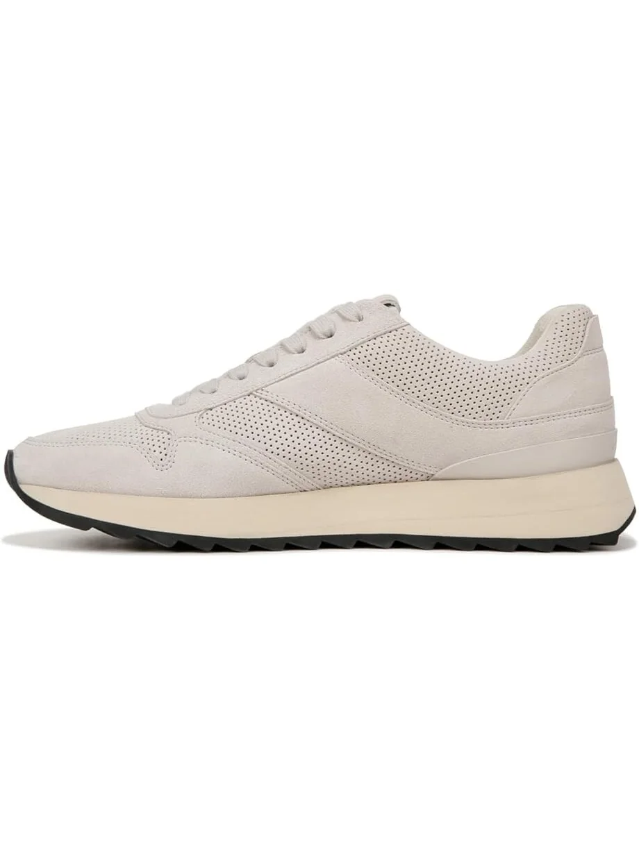 Кроссовки Vince Edric Perforated Lace-Up Sneakers, цвет Horchata Suede — изображение 4 из 4