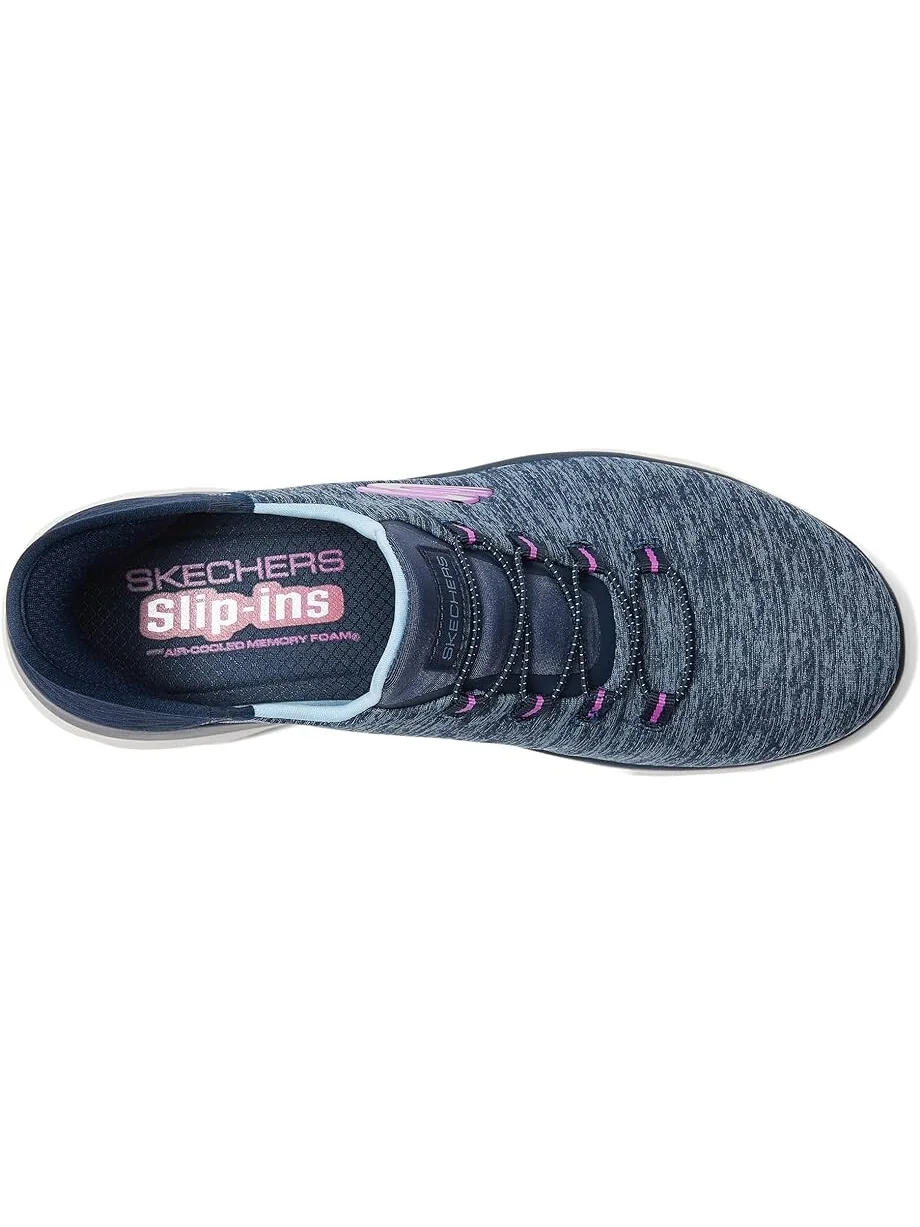 Кроссовки SKECHERS Summits - Hands Free Slip-Ins — изображение 2 из 4, темно-синий/фиолетовый