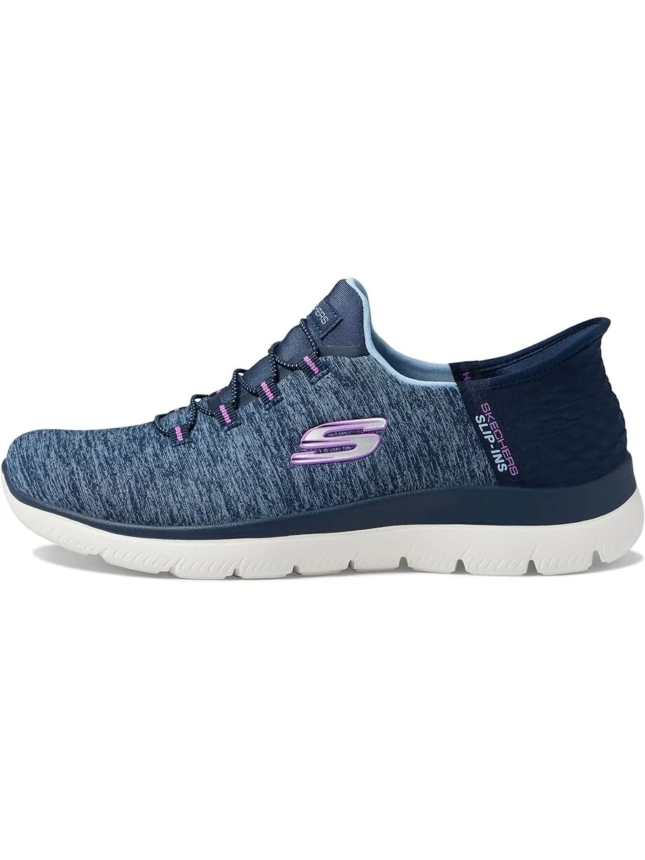 Кроссовки SKECHERS Summits - Hands Free Slip-Ins — изображение 4 из 4, темно-синий/фиолетовый