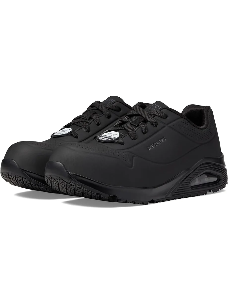 Кроссовки SKECHERS Work Uno SR - Deloney Comp Toe — черный