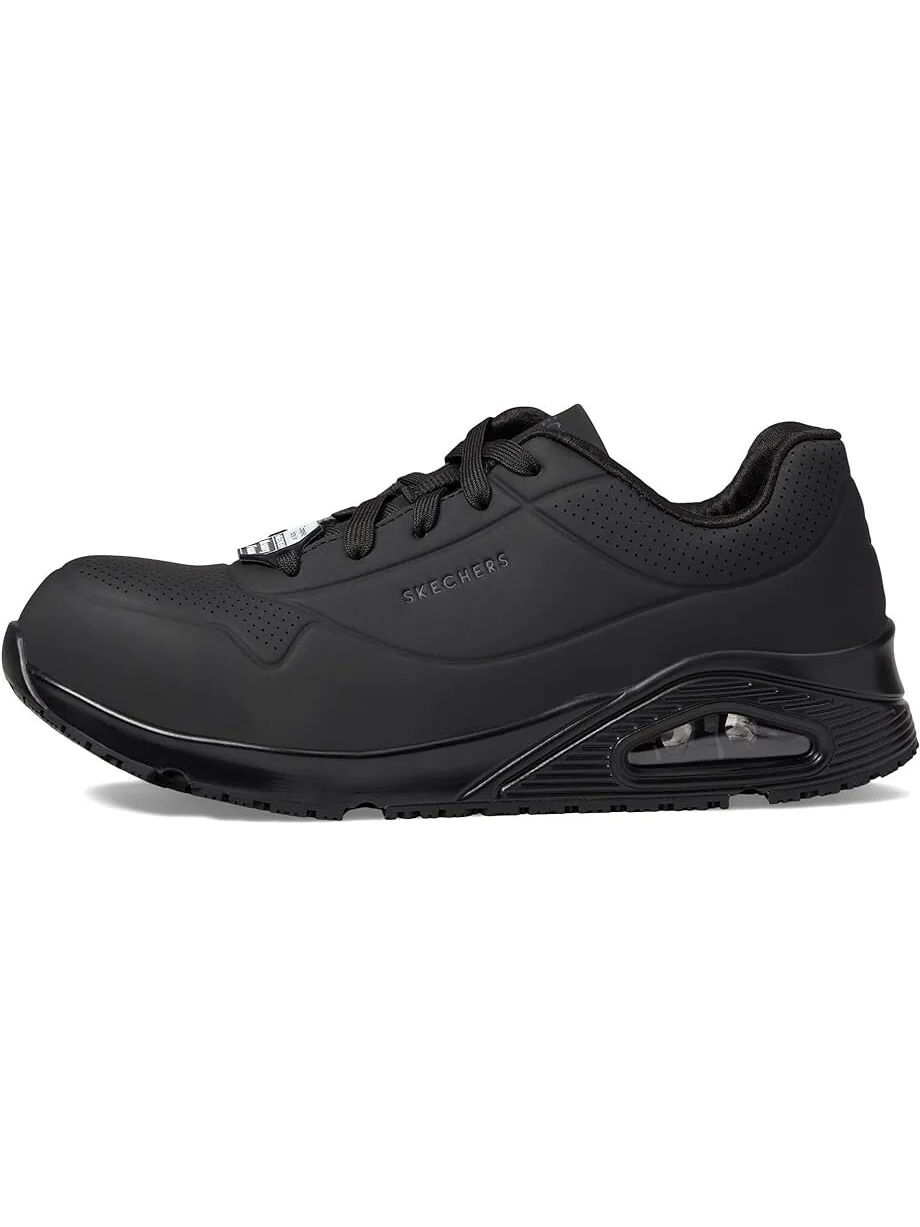 Кроссовки SKECHERS Work Uno SR - Deloney Comp Toe — изображение 4 из 4, черный