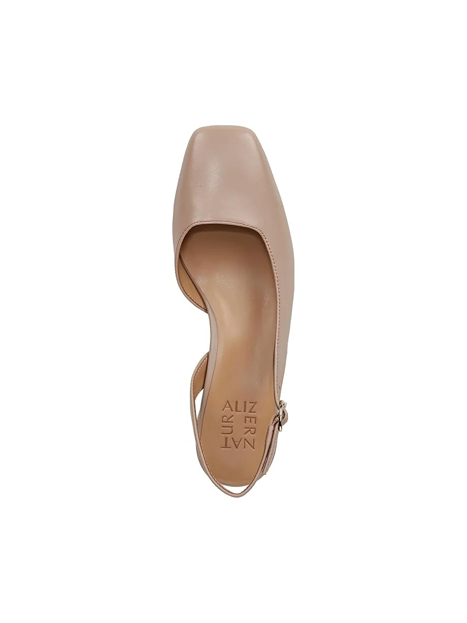 Туфли Naturalizer Jayla Low Heel Slingback Dress Shoes — изображение 2 из 4, бежевый