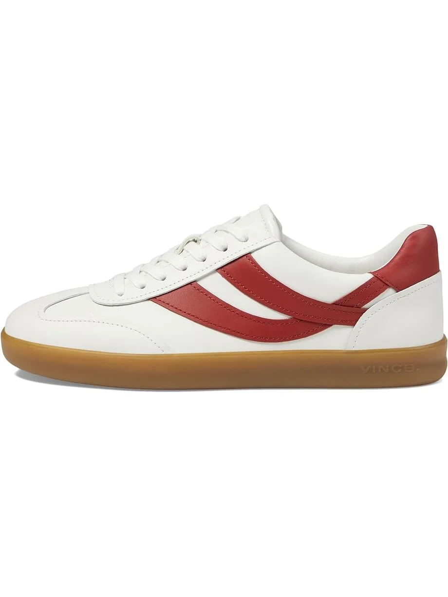 Кроссовки Vince Oasis-M Lace-Up Retro Sneakers — изображение 4 из 4, белый/красный