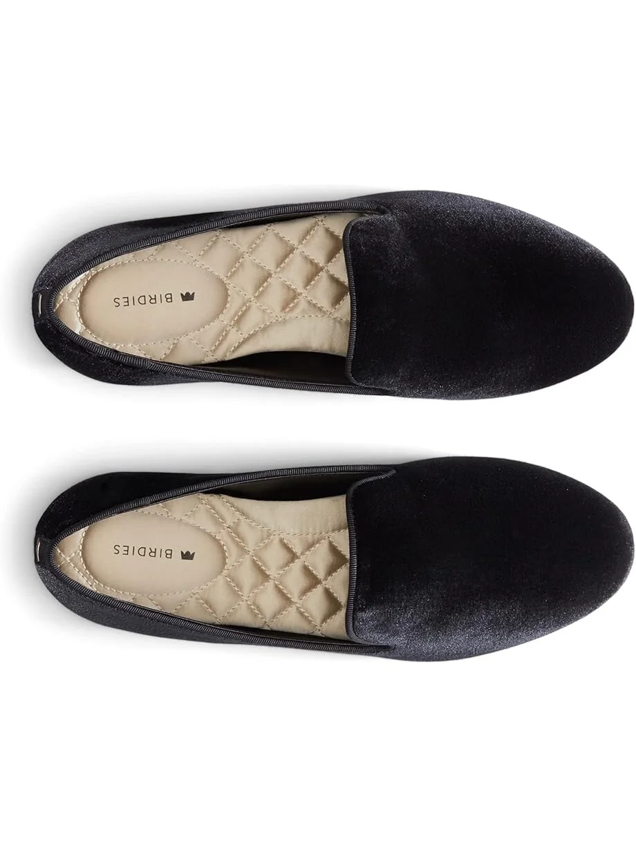 Туфли на плоской подошве Birdies Starling Velvet Flat — изображение 2 из 4, черный