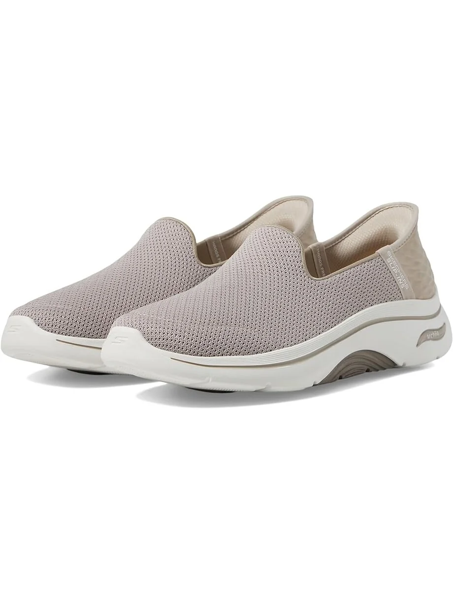 Кроссовки SKECHERS Performance Go Walk Arch Fit 2.0 Delara Hands Free Slip-Ins — изображение 1 из 4, тауп