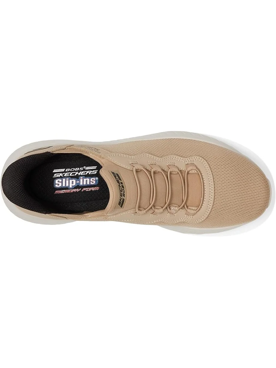 Кроссовки BOBS from SKECHERS Bobs Squad Chaos - Daily Hype Hands Free Slip-Ins — изображение 2 из 4, бежевый