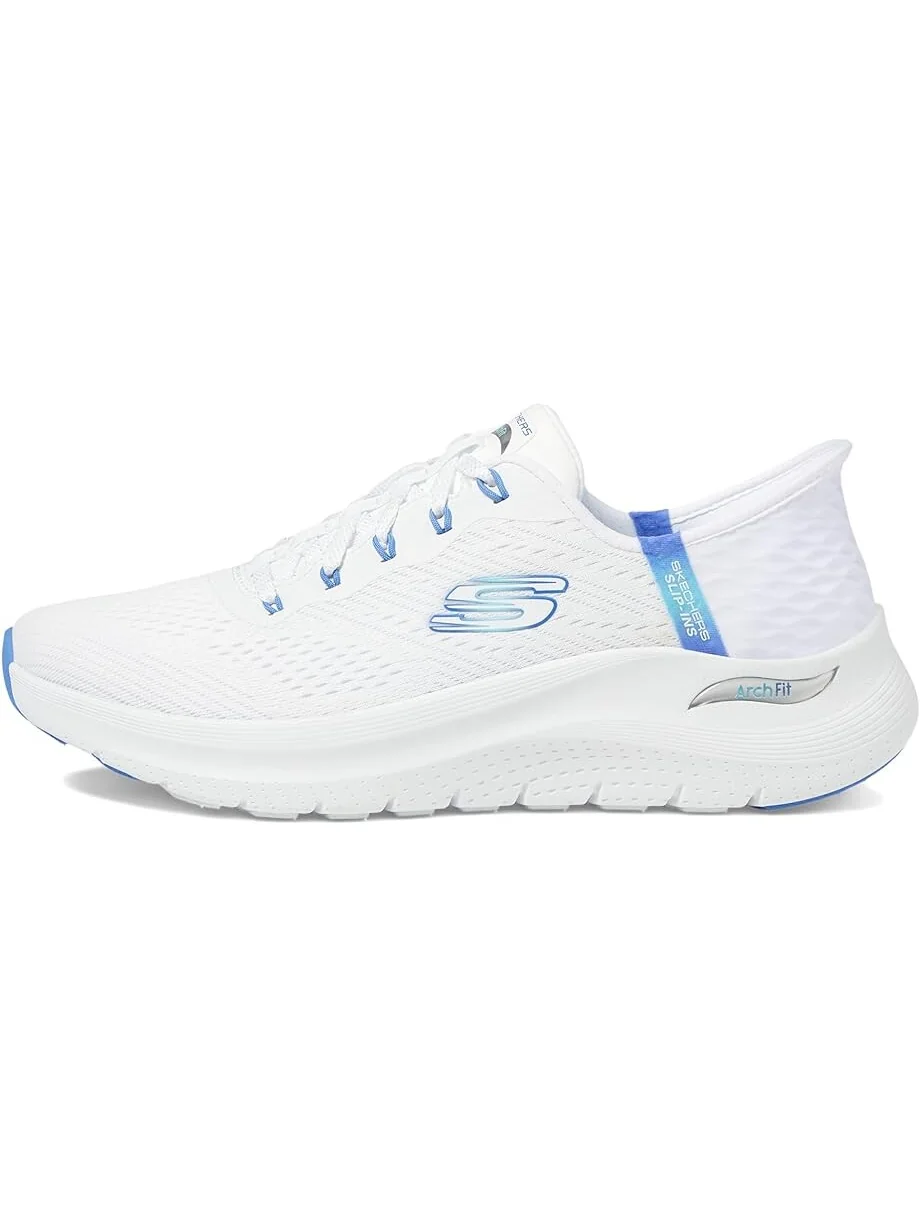 Кроссовки SKECHERS Arch Fit 2.0 Easy Chic Hands Free Slip-Ins — изображение 4 из 4, белый синий