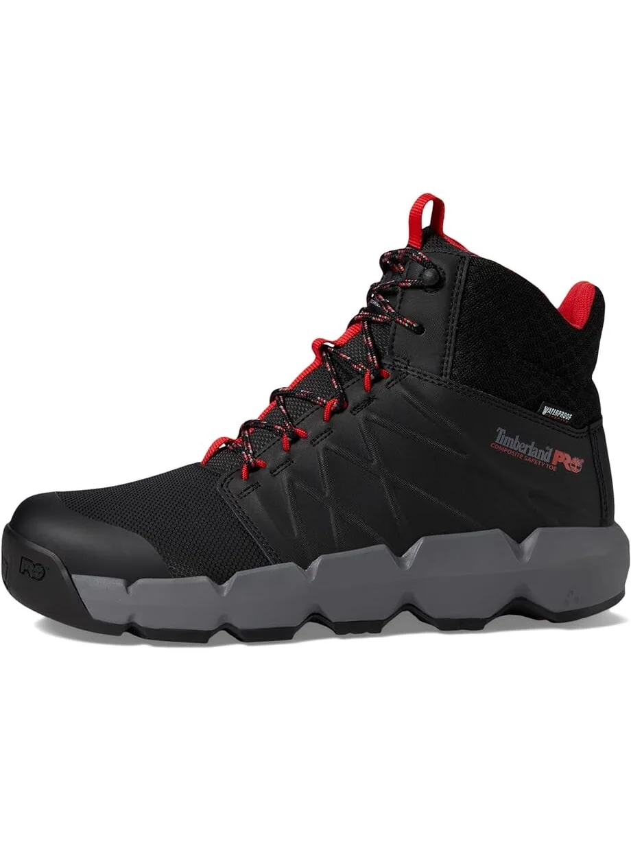Ботинки мужские Timberland PRO Morphix водонепроницаемые — изображение 4 из 4, черный/красный