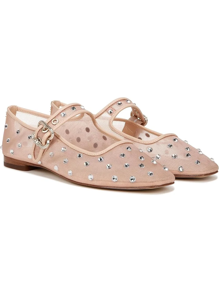 Туфли на плоской подошве Sam Edelman Michaela Shine — изображение 1 из 4, винтажный розовый