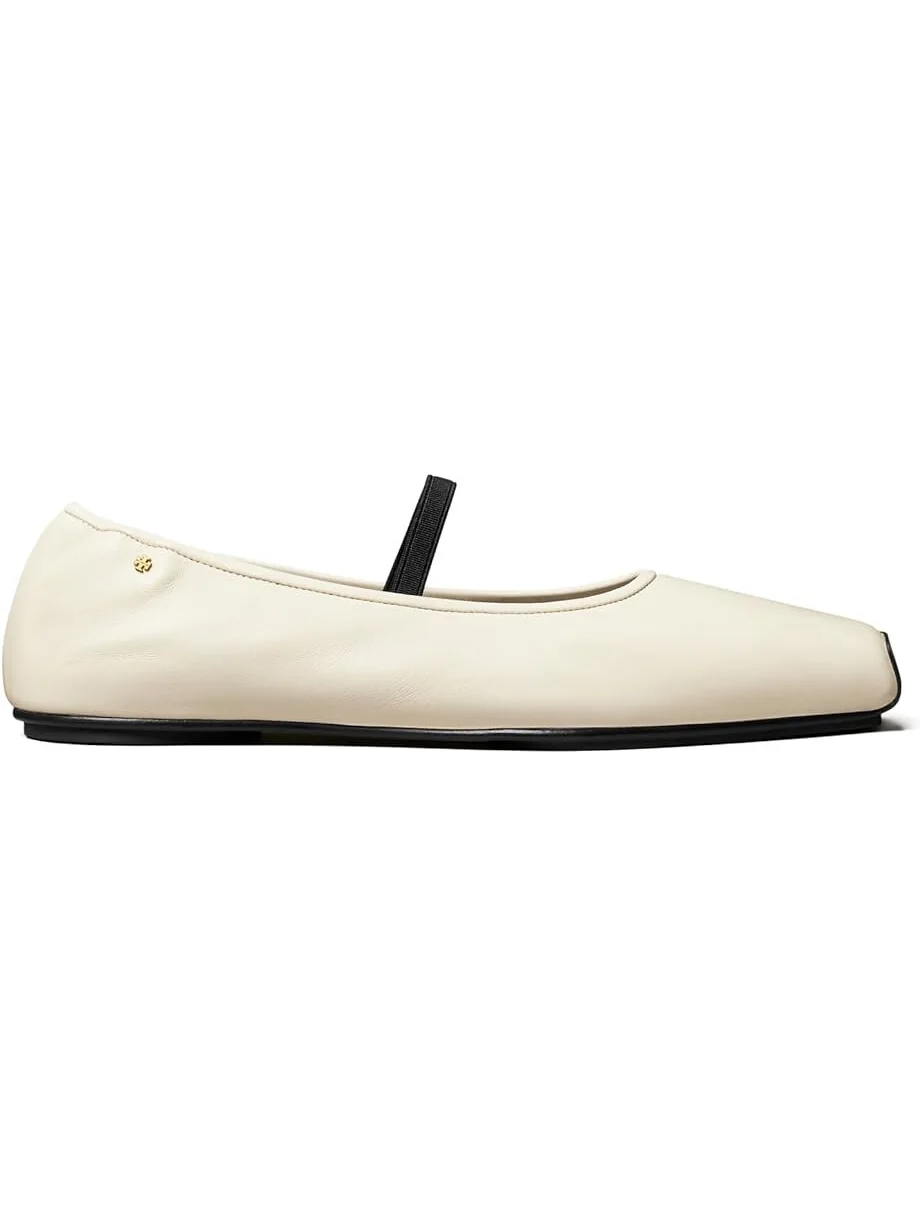 Туфли на плоской подошве Tory Burch Mary Jane Ballet — изображение 3 из 4, слоновая кость/черный