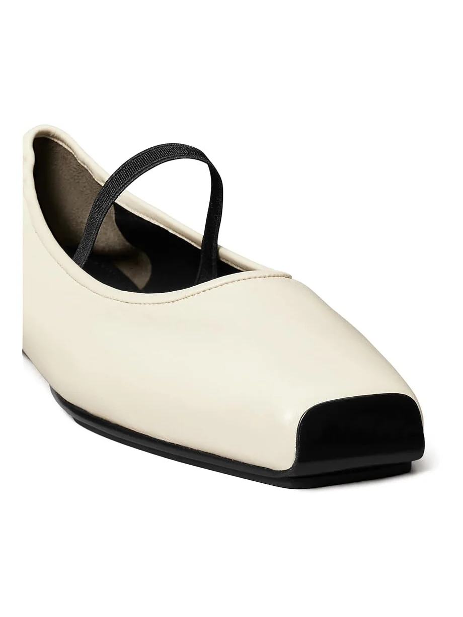 Туфли на плоской подошве Tory Burch Mary Jane Ballet — изображение 4 из 4, слоновая кость/черный