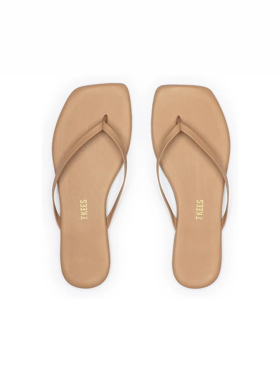 Сандалии TKEES Square Toe Lily — изображение 3 из 4, коко-масло