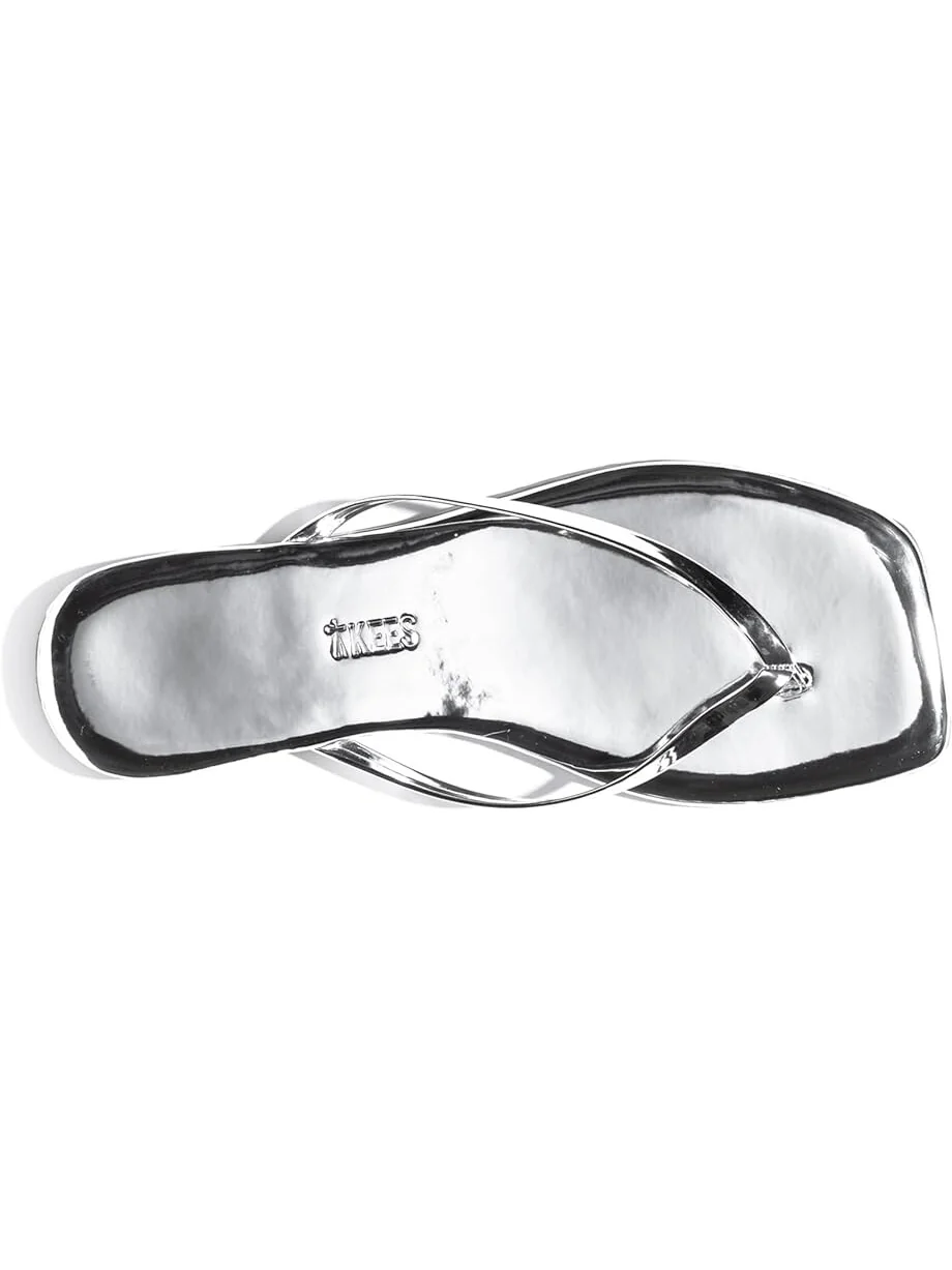 Сандалии TKEES Square Toe Lily Mirror — изображение 2 из 4, серебристый