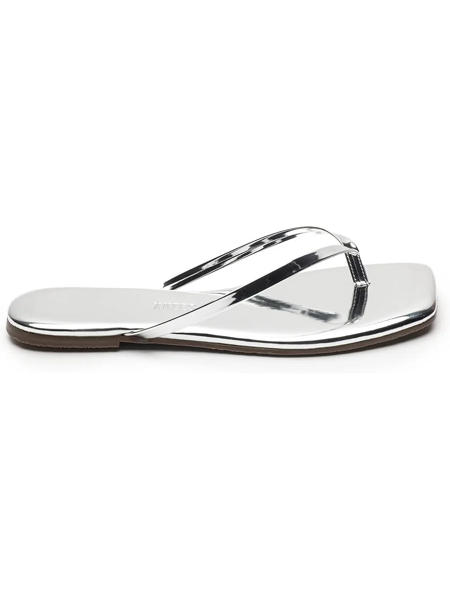 Сандалии TKEES Square Toe Lily Mirror — изображение 4 из 4, серебристый
