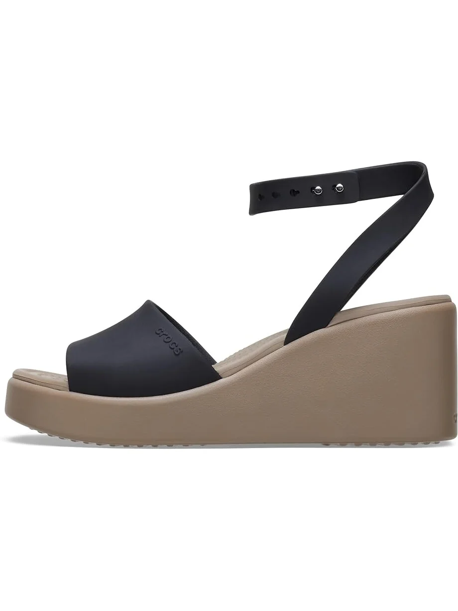 Туфли Crocs Brooklyn Ankle Strap Wedge — изображение 4 из 4, черный