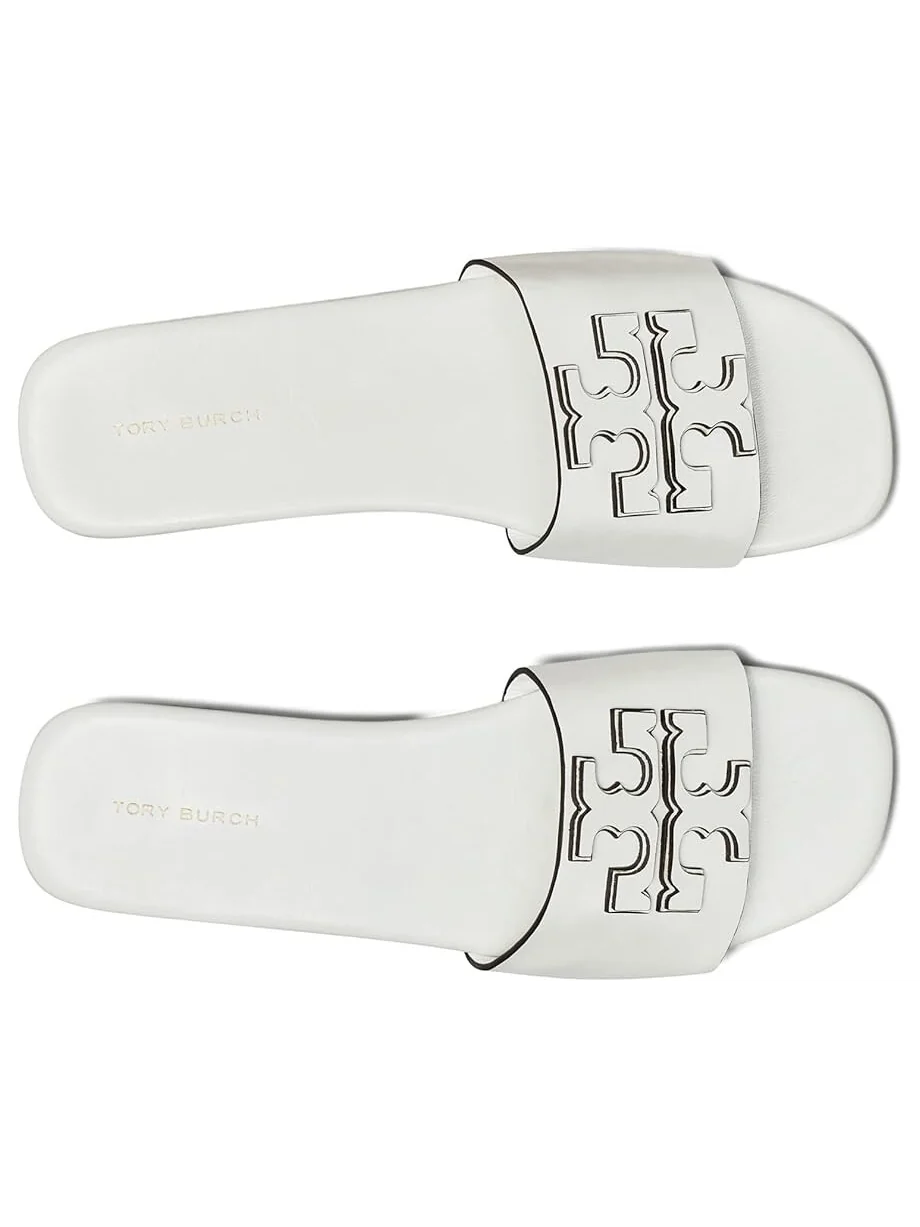 Сандалии Tory Burch Ines Flat Slide — изображение 2 из 4, белый
