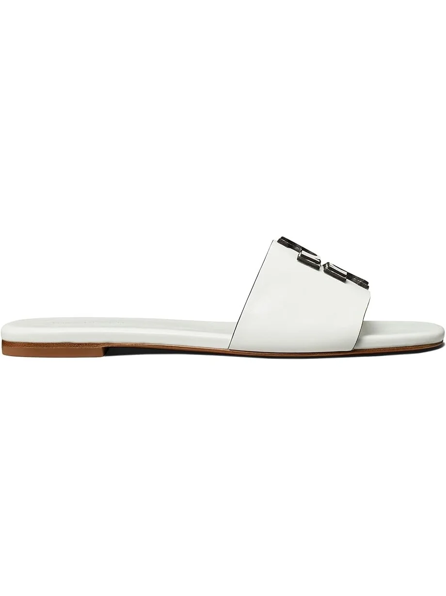 Сандалии Tory Burch Ines Flat Slide — изображение 3 из 4, белый