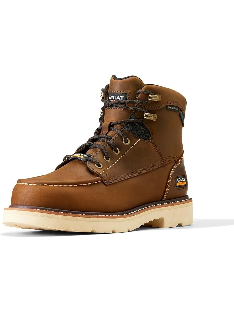 Ботинки Ariat Rebar Lift 6" Waterproof Composite Toe Work — изображение 1 из 4, коричневый