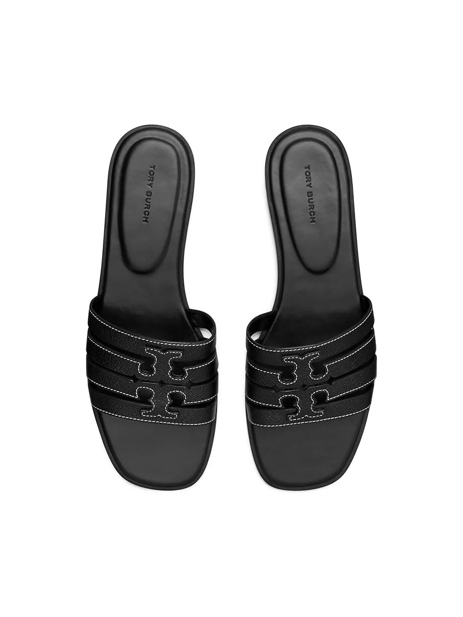 Сандалии Tory Burch Ines Cage Slides — изображение 2 из 4, черный/черный