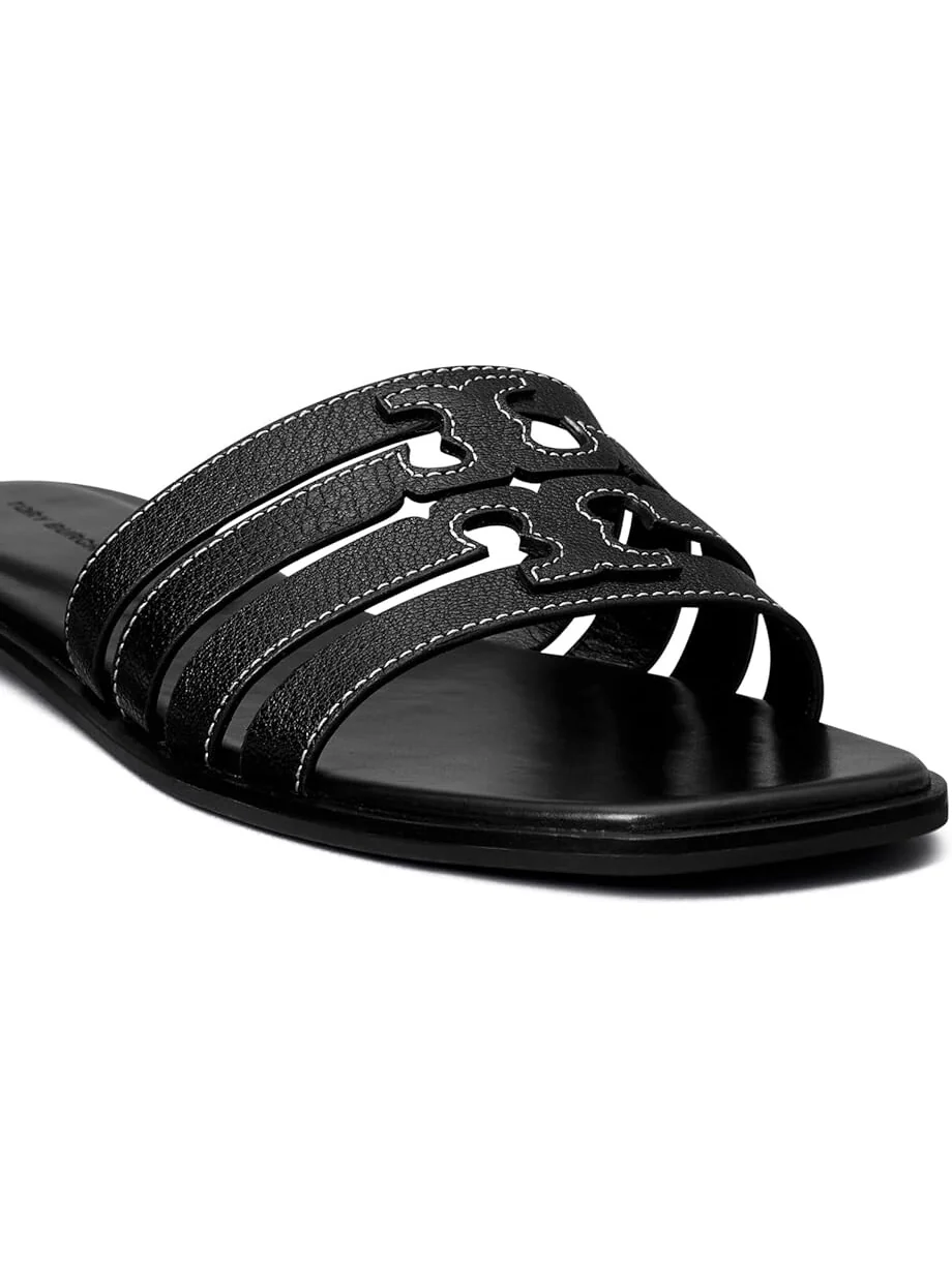 Сандалии Tory Burch Ines Cage Slides — изображение 4 из 4, черный/черный