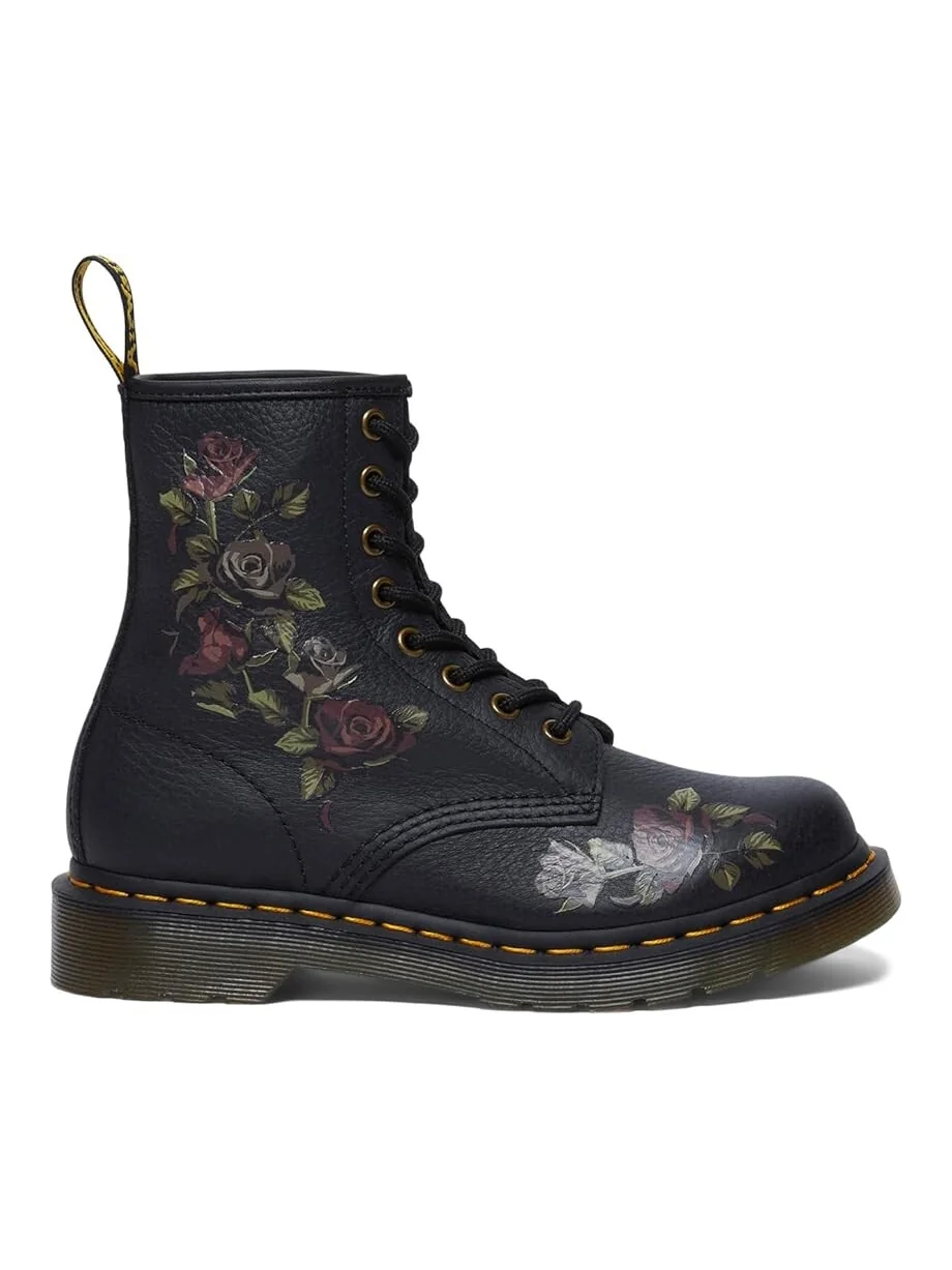 Ботинки кожаные Dr. Martens 1460 с принтом — изображение 4 из 4, черный