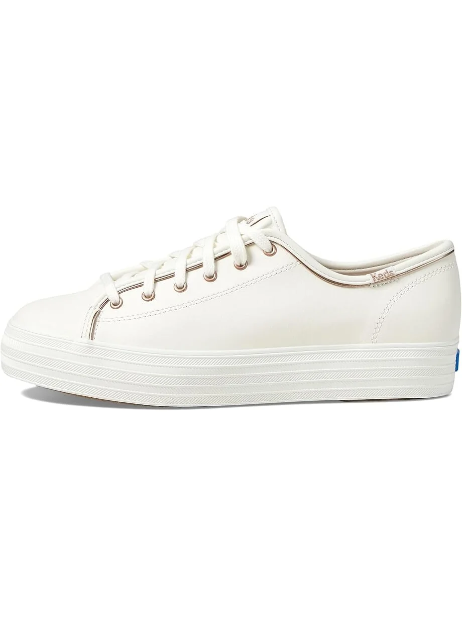 Кроссовки Keds Triple Kick Leather — изображение 4 из 4, белый/розовый золотистый