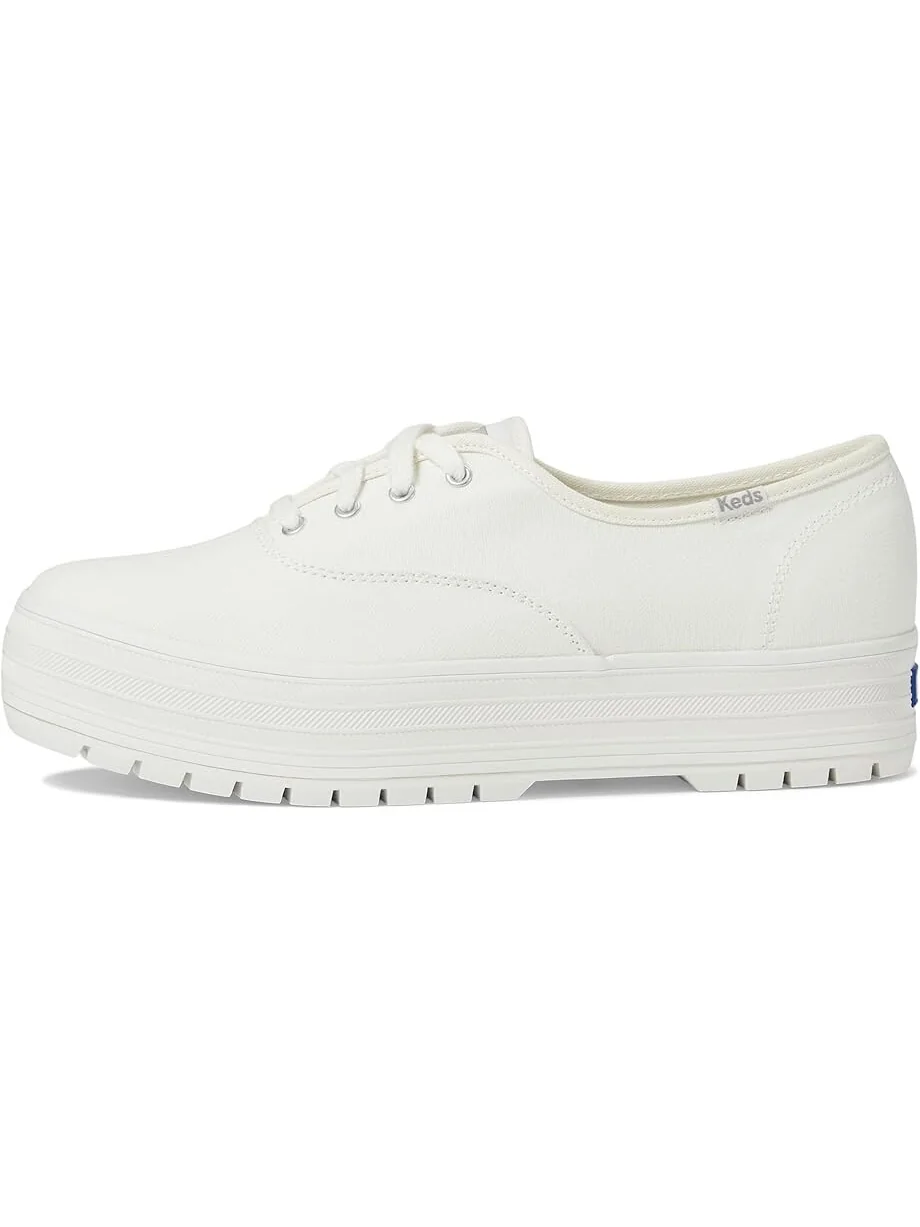 Кроссовки Keds The Platform Lug Lace Up — изображение 4 из 4, белый