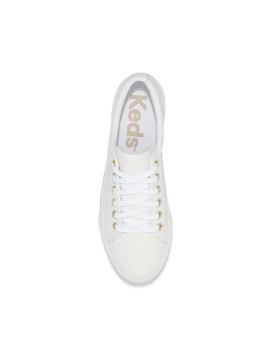 Кроссовки Keds Jump Kick Duo Lace Up — изображение 2 из 4, белый/золотистый