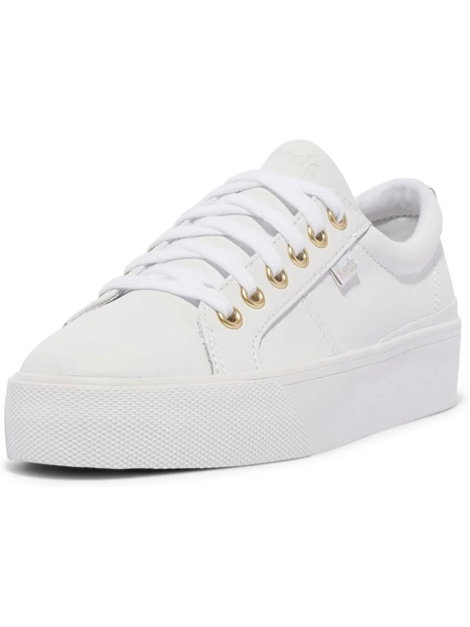Кроссовки Keds Jump Kick Duo Lace Up — изображение 4 из 4, белый/золотистый