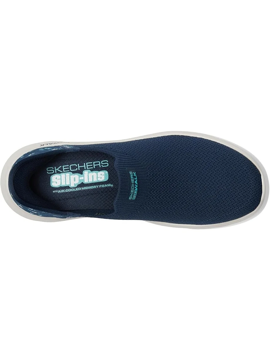Кроссовки SKECHERS Go Walk Flex Sunset Rose Hands Free Slip-Ins — изображение 2 из 4, темно-синий