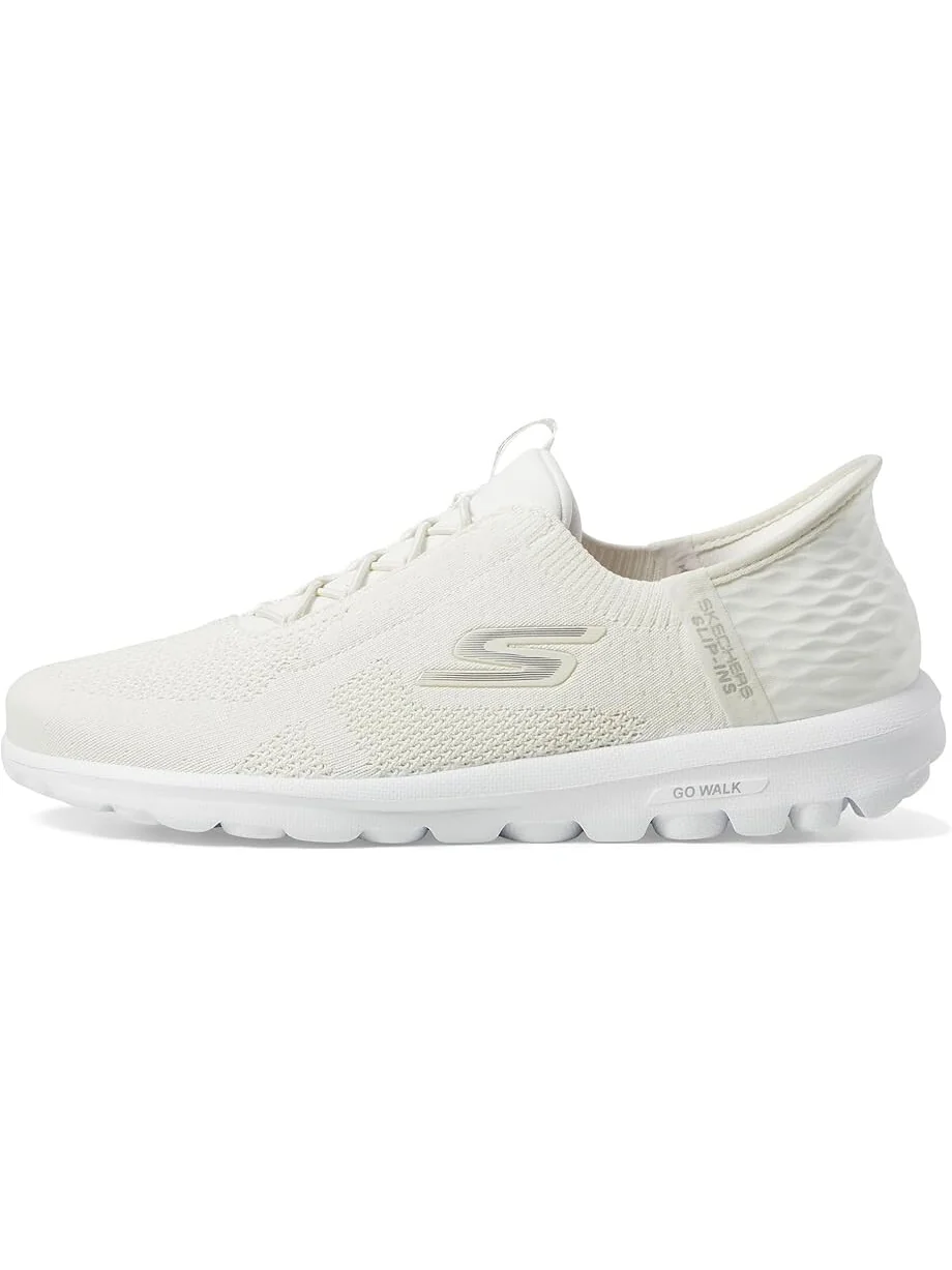 Кроссовки SKECHERS Go Walk Travel Milan Hands Free Slip-Ins — изображение 4 из 4, белый