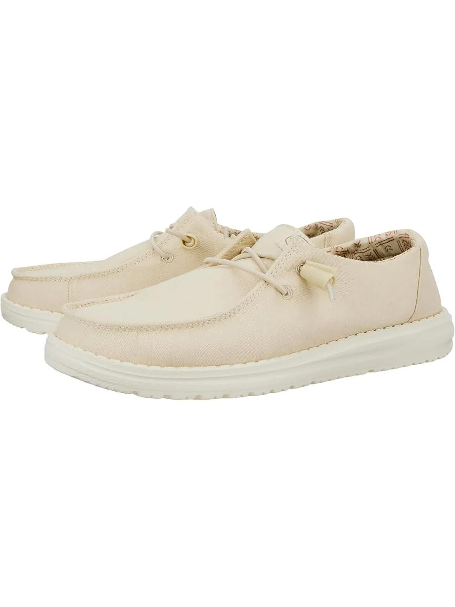 Лоферы Hey Dude Wendy Stretch Canvas — изображение 1 из 4, белый