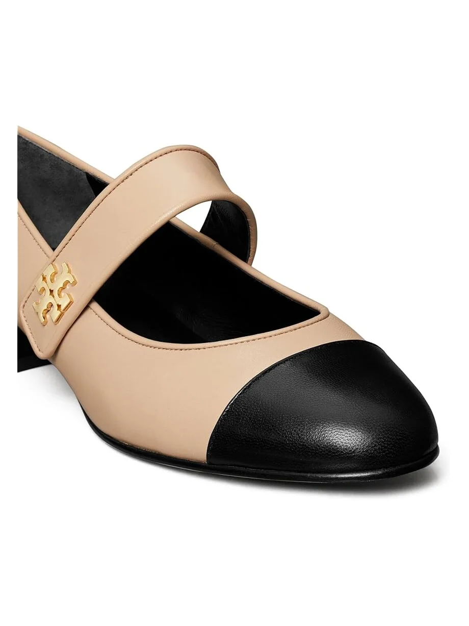 Туфли на плоской подошве Tory Burch Cap-Toe Mary Jane Heel Ballet 25mm — изображение 4 из 4, розовый розовый/черный