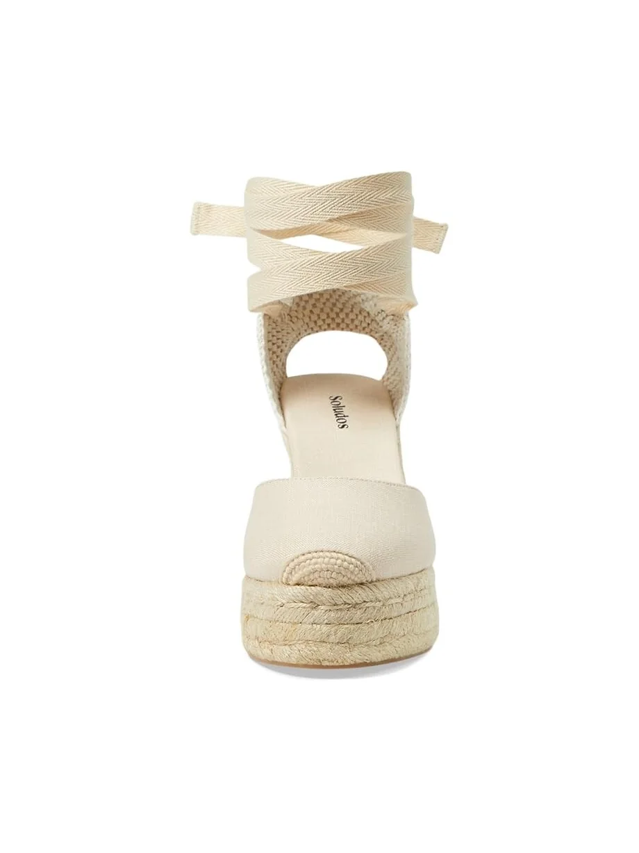 Туфли Soludos Platform Wedge Espadrille — изображение 2 из 4, слоновая кость