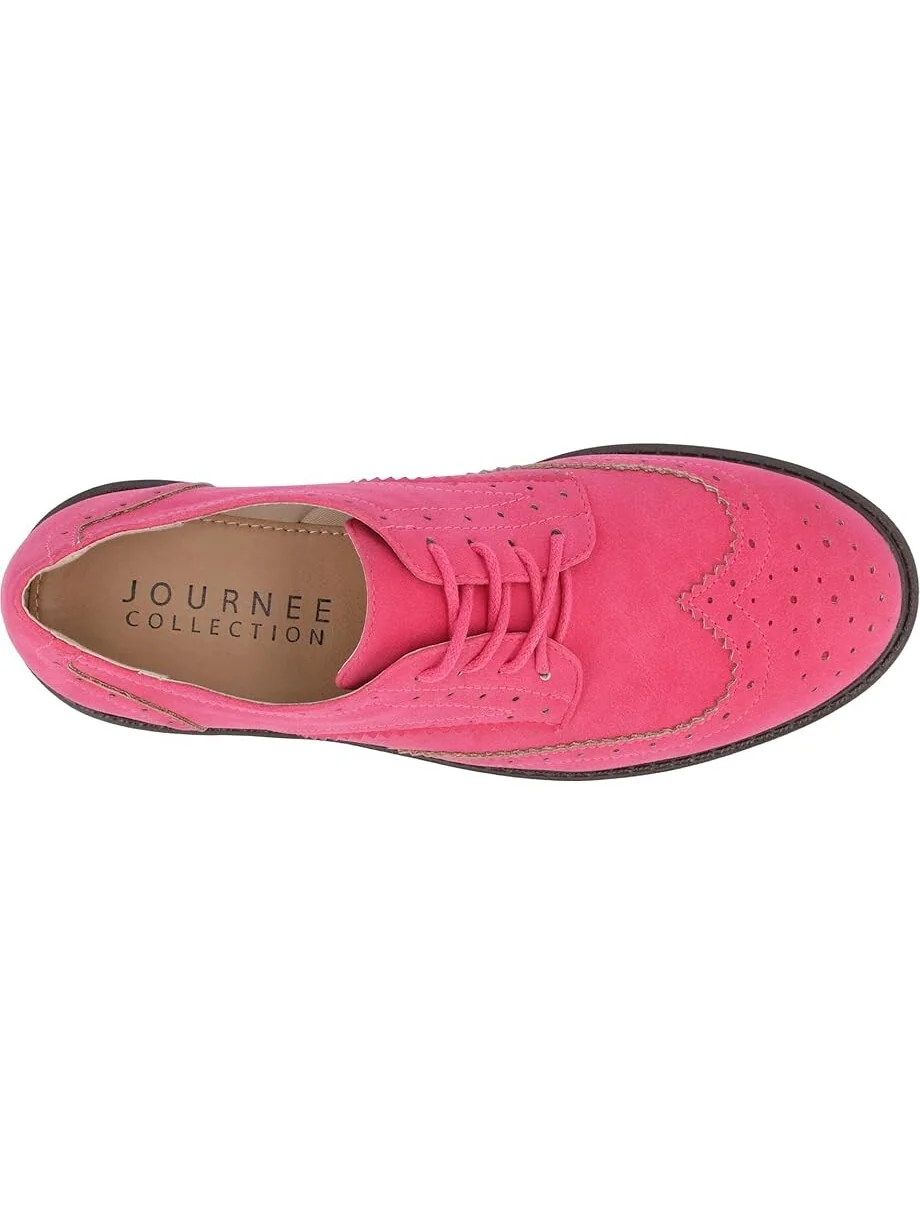 Оксфорды Journee Collection Tru Comfort Foam Claudiya Oxford — изображение 2 из 4, розовый