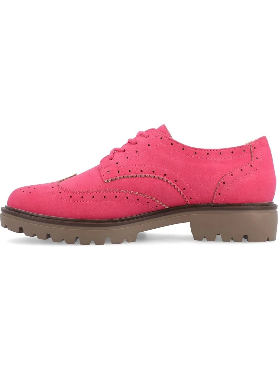 Оксфорды Journee Collection Tru Comfort Foam Claudiya Oxford — изображение 4 из 4, розовый