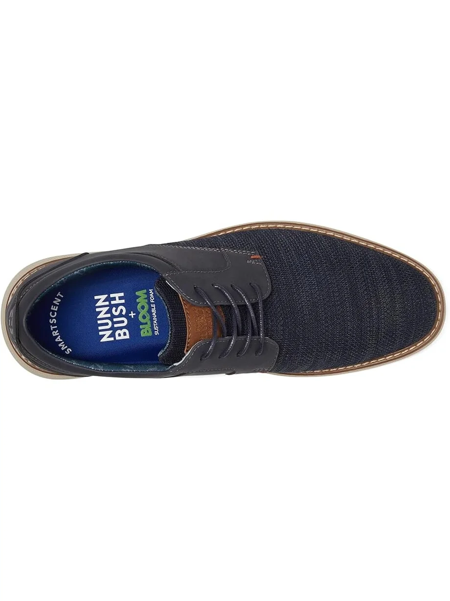 Кроссовки Nunn Bush Chase Knit Plain Toe Oxford Lightweight Breathable Versatile Lace Up — изображение 2 из 4, темно-синий