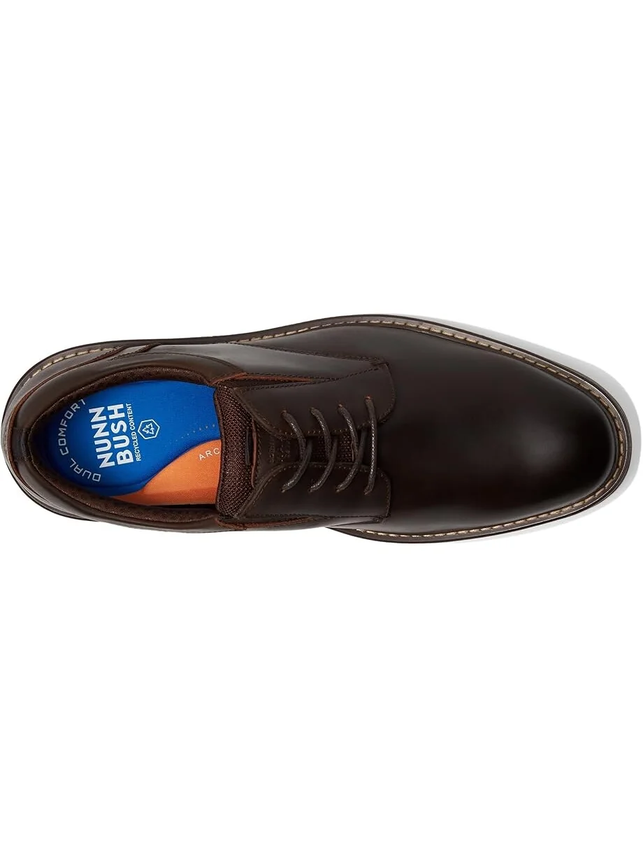 Оксфорды Nunn Bush Griff Plain Toe Oxford Lightweight and Comfortable for All Occasions Leather Lace Up — изображение 2 из 4
