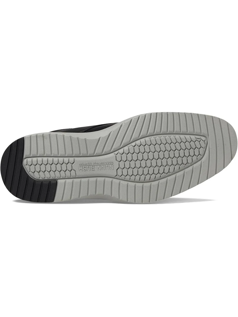 Оксфорды Nunn Bush Griff Moccasin Toe Oxford Lightweight and Comfortable for All Occasions Leather Lace Up, черный