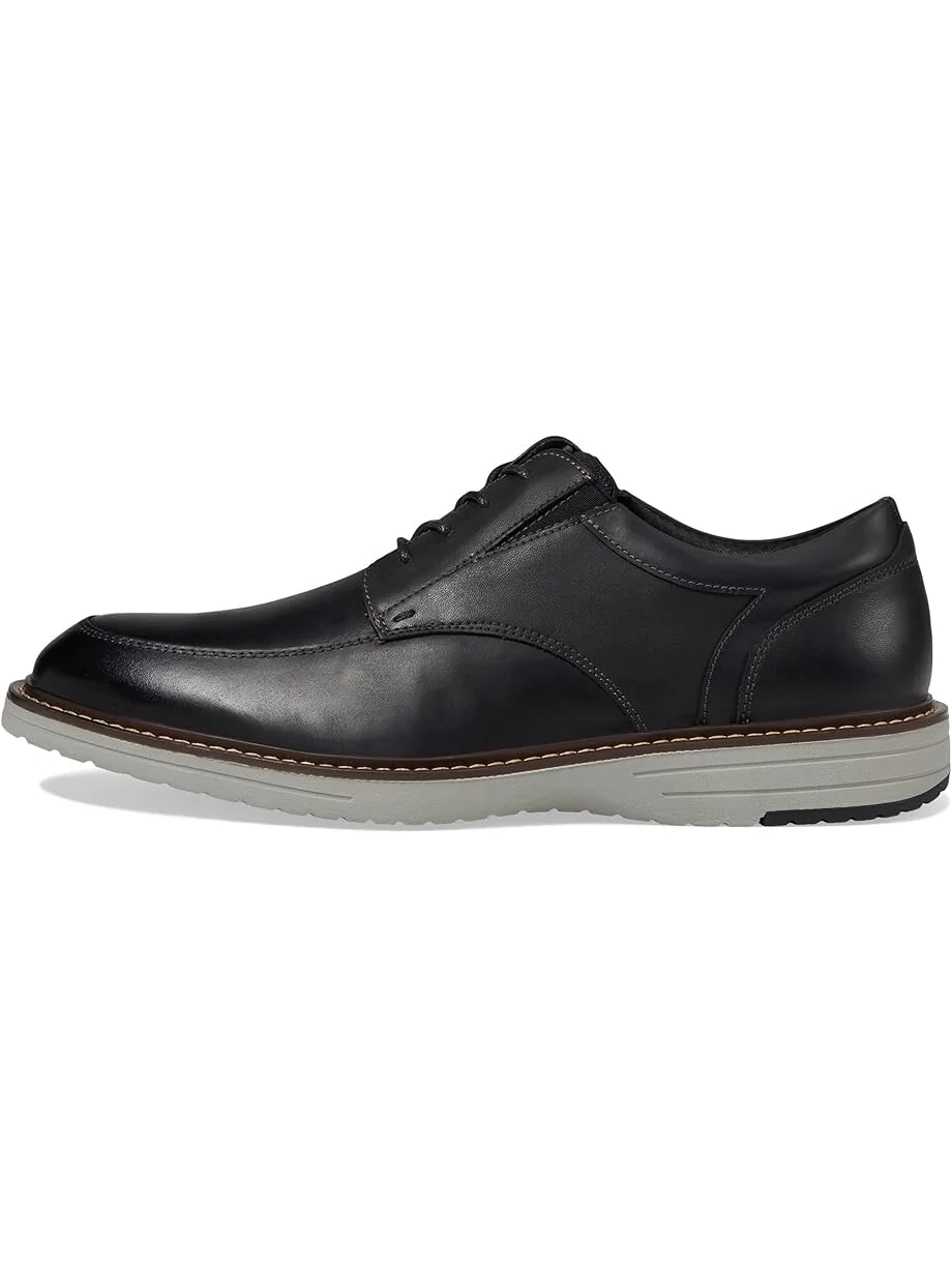 Оксфорды Nunn Bush Griff Moccasin Toe Oxford Lightweight and Comfortable for All Occasions Leather Lace Up, черный