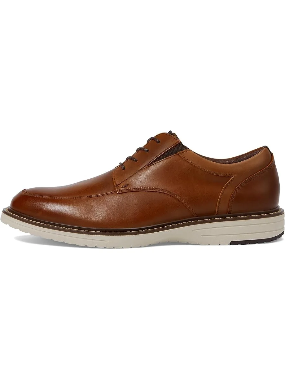 Оксфорды Nunn Bush Griff Moccasin Toe Oxford Lightweight and Comfortable for All Occasions Leather Lace Up, коричневый